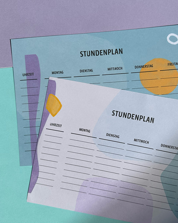 Stundenplan 2-Seitig // A5