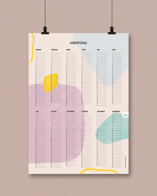 Geburtstagskalender // A2