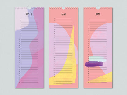Geburtstagskalender (immerwährend) // halbes DIN A4