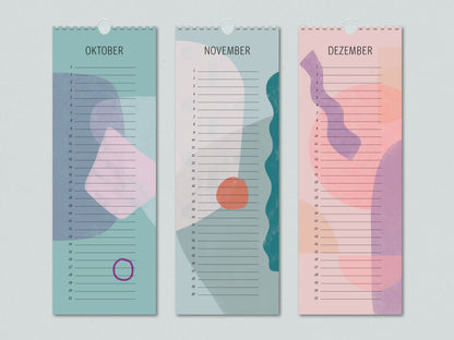 Geburtstagskalender (immerwährend) // halbes DIN A4