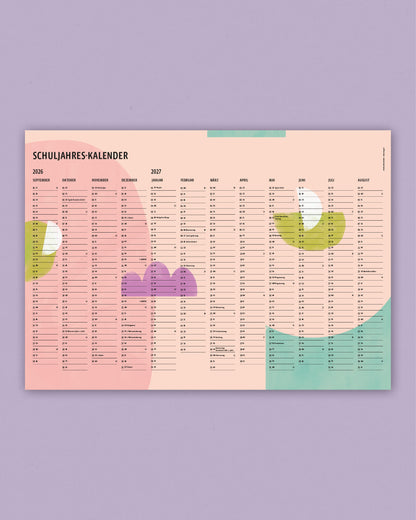 Schuljahreskalender 2026/27 // A2