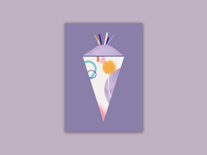Postkarte Schultüte // A6