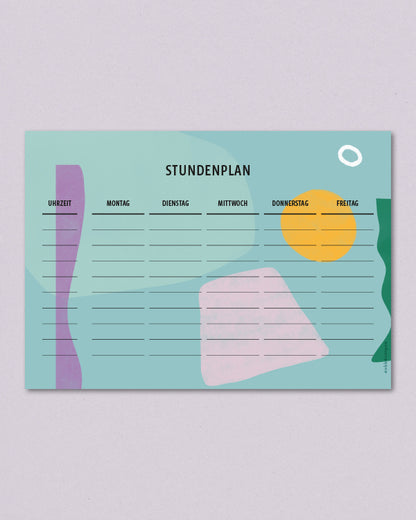 Stundenplan 2-Seitig // A5