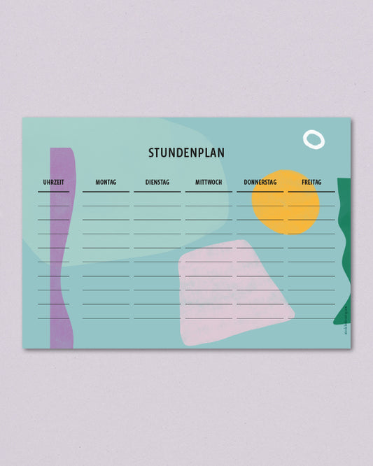 Stundenplan 2-Seitig // A5